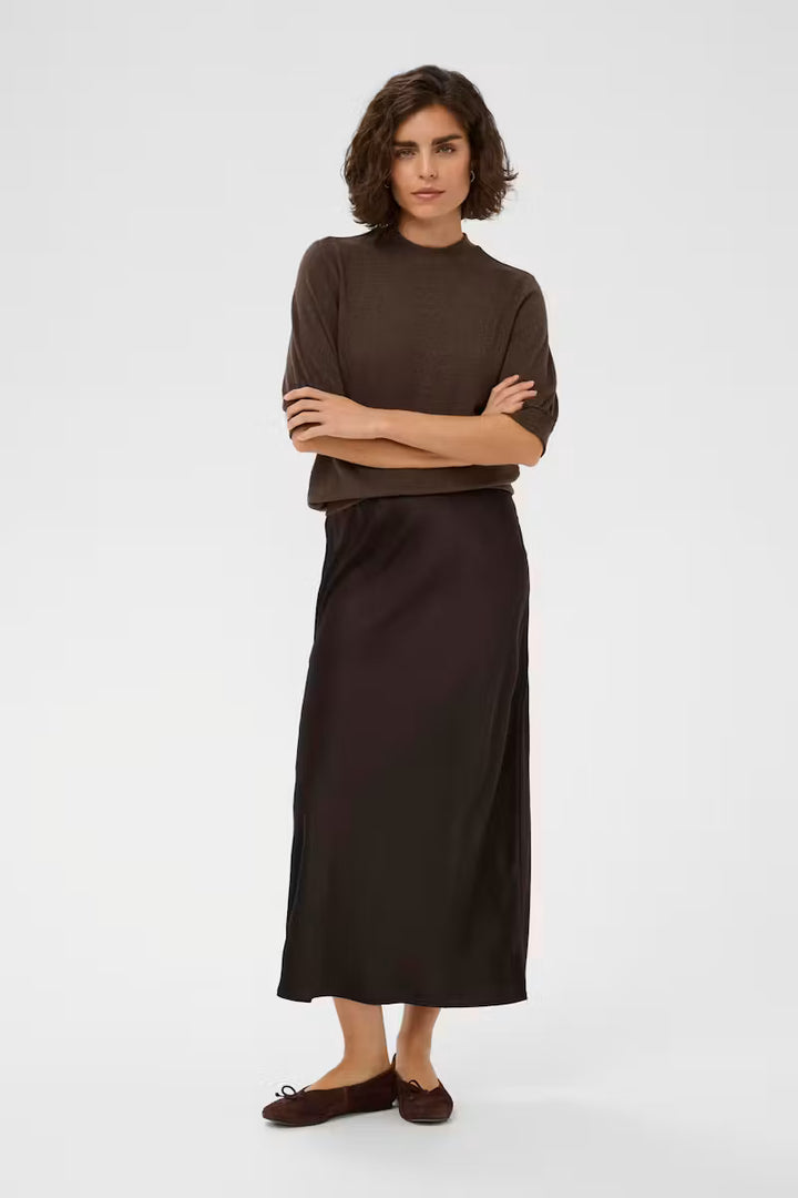 Kaffe KAlotte Skirt - Coffee Bean/Brown