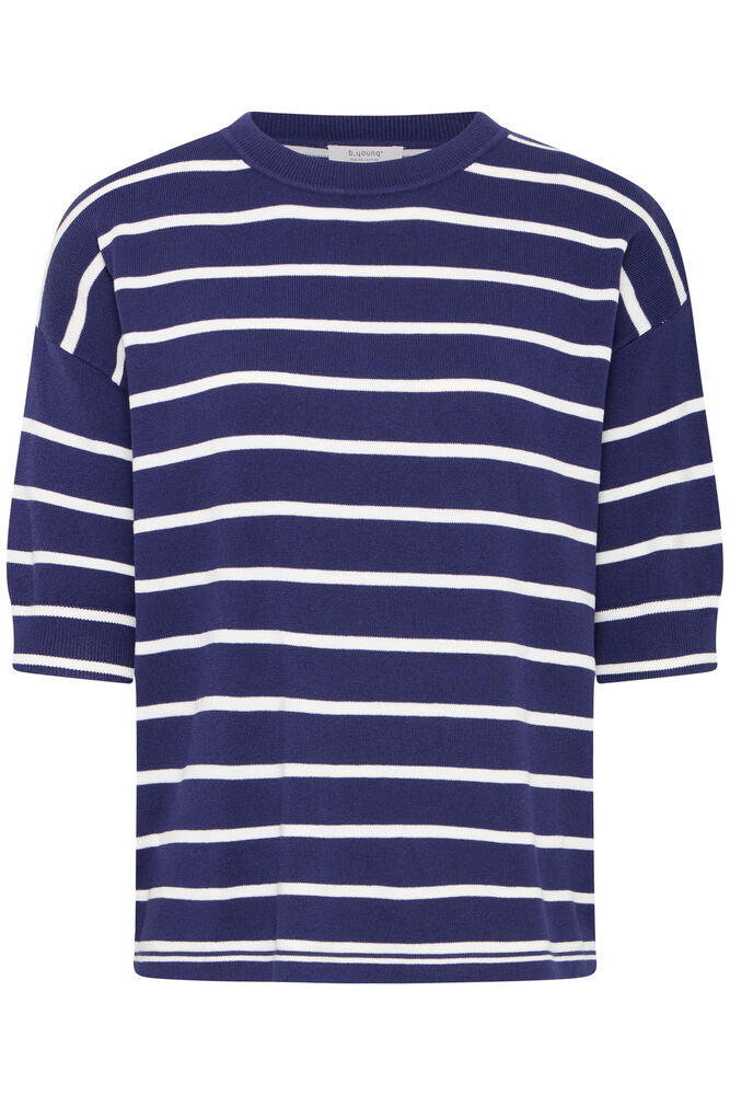 B.Young BYMMORLA T-Shirt - Medieval Blue Mix