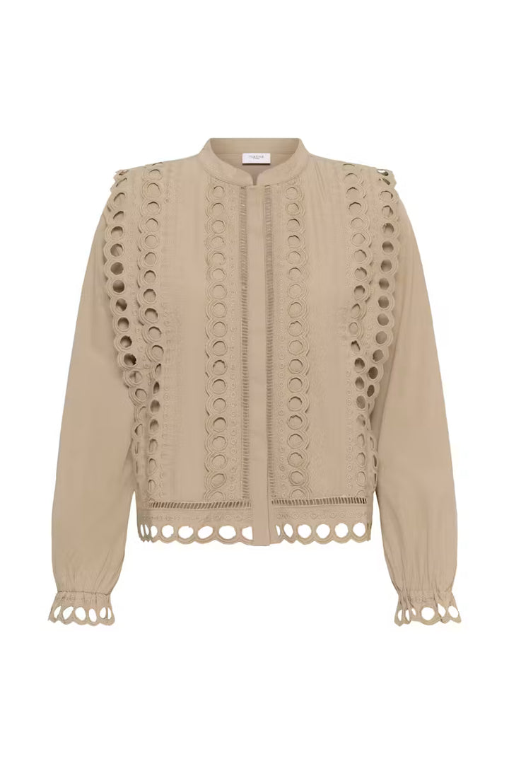 Saint Tropez Marlee Shirt - Weathered Teak/Brown
