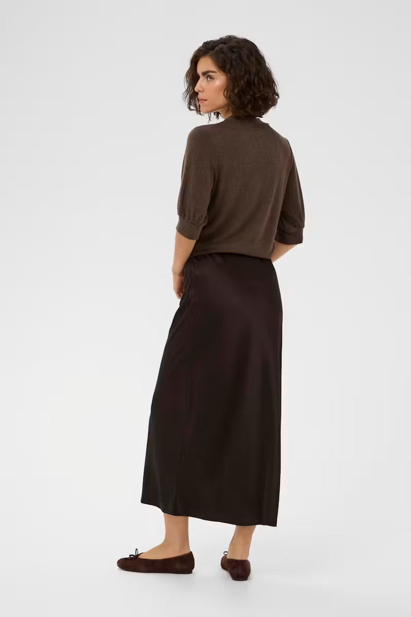 Kaffe KAlotte Skirt - Coffee Bean/Brown