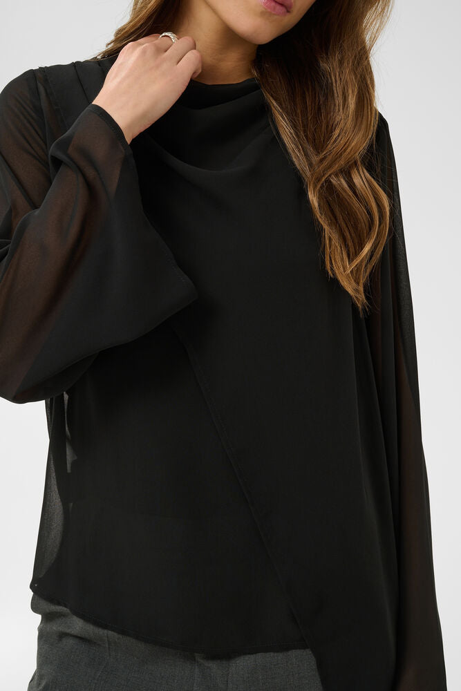 Kaffe Elouise Blouse - Black