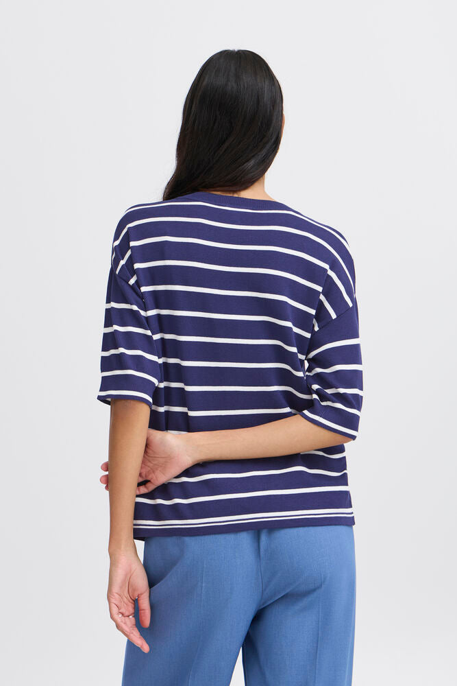 B.Young BYMMORLA T-Shirt - Medieval Blue Mix
