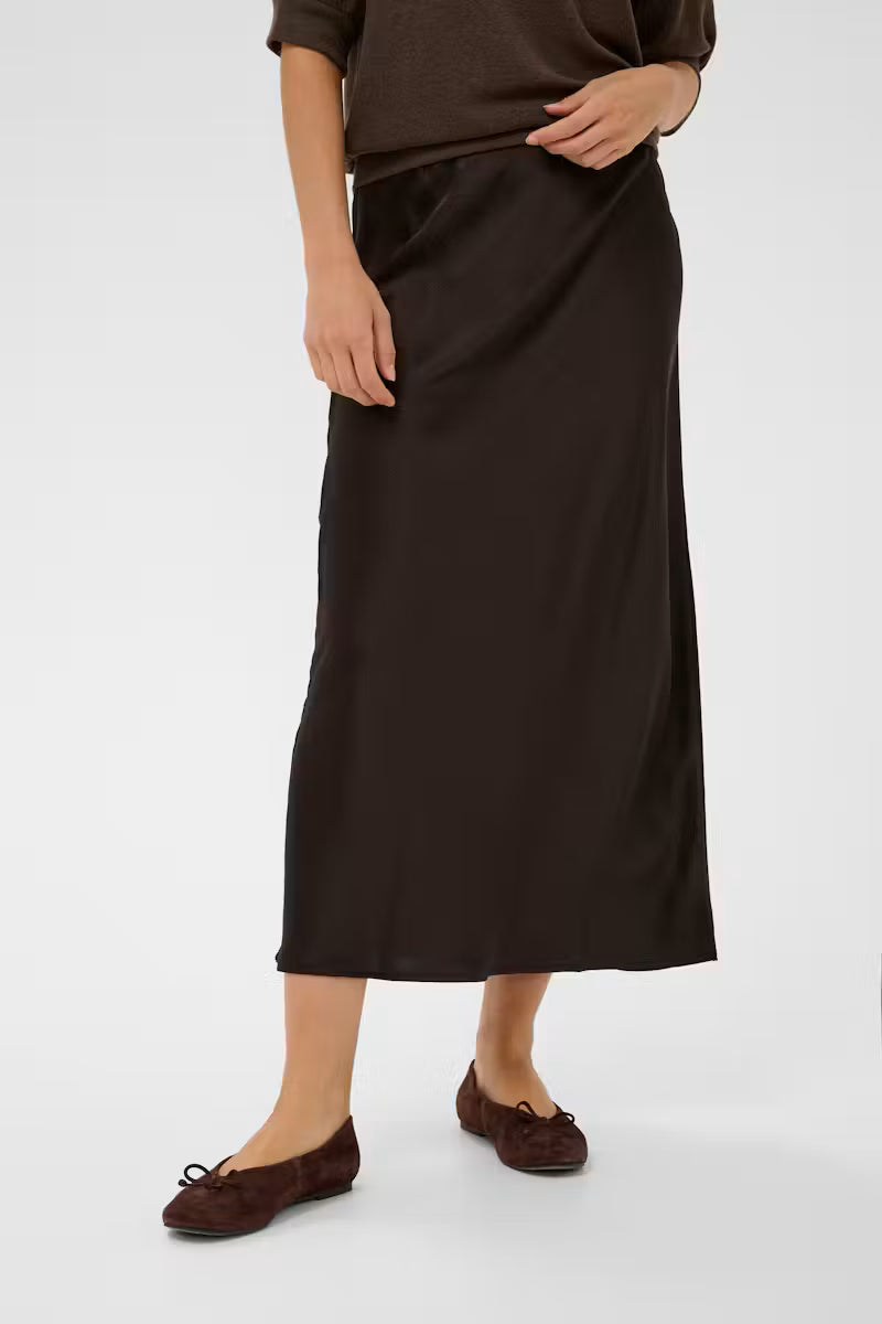 Kaffe KAlotte Skirt - Coffee Bean/Brown