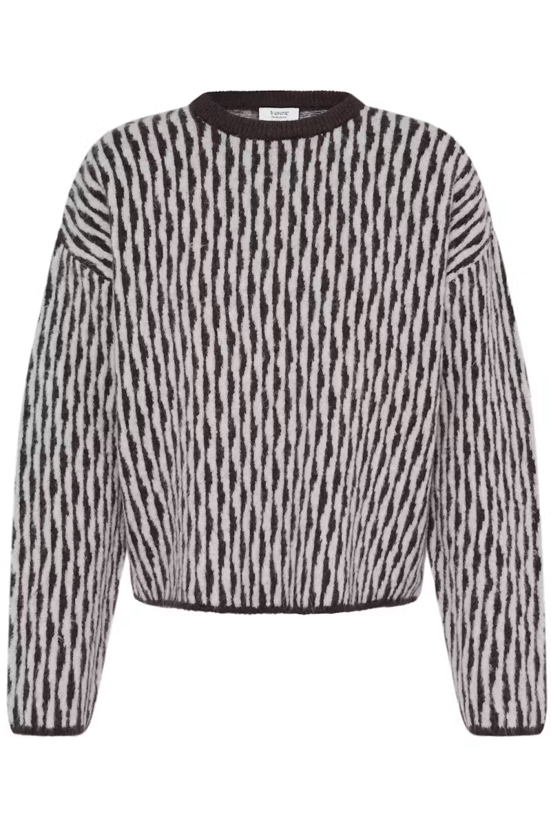 B.Young Jula Jumper- Fig Abstract/Brown