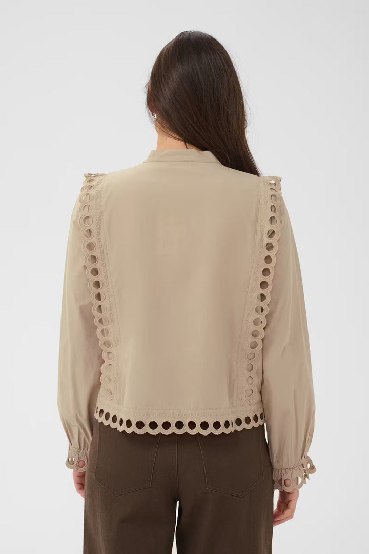 Saint Tropez Marlee Shirt - Weathered Teak/Brown