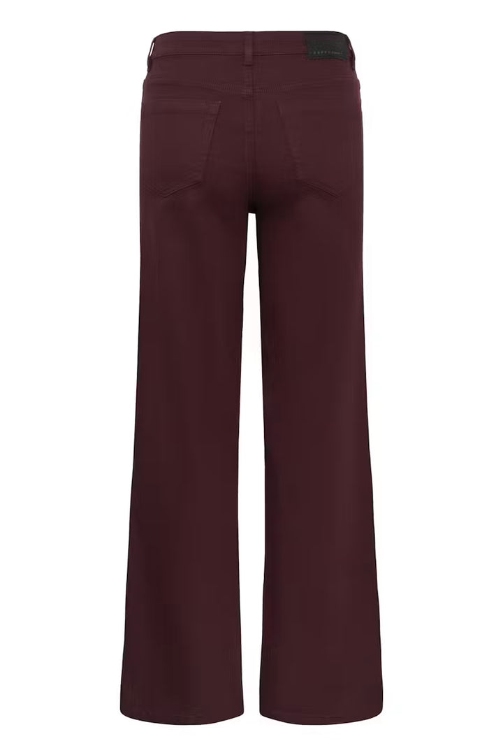 Kaffe KAbrook Reg Fit Jeans - Fudge/Red
