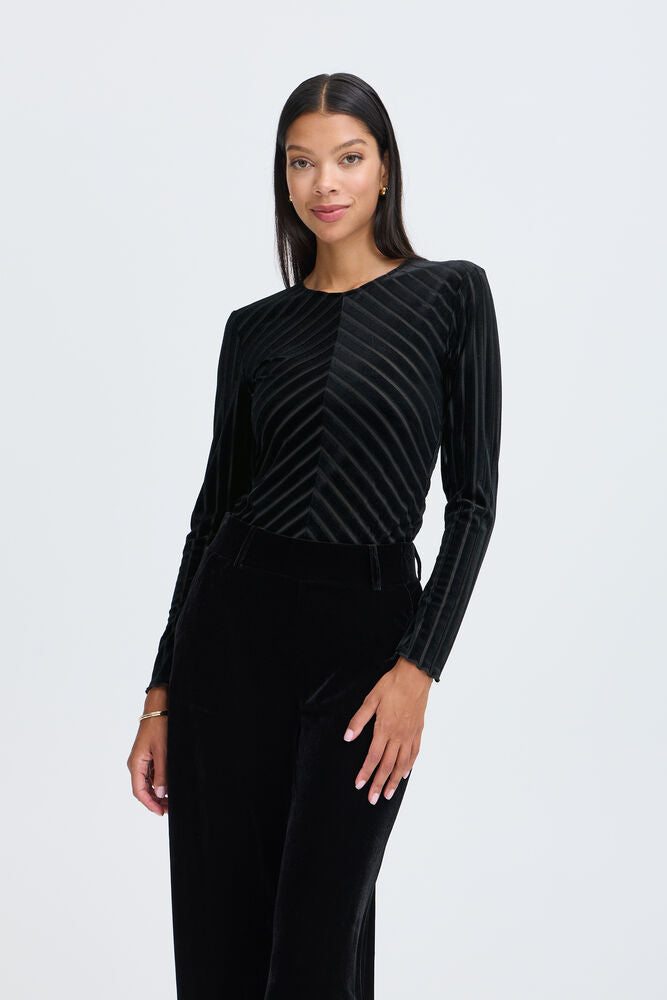 B.Young BYSHIRLEY Stripe Top - Black