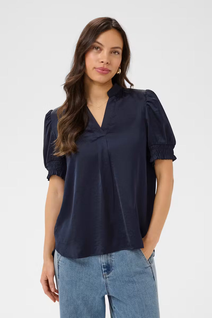 Saint Tropez Panan Blouse - Navy Blue