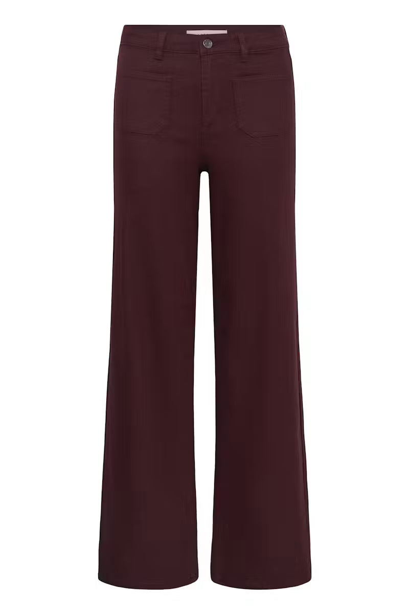 Kaffe KAbrook Reg Fit Jeans - Fudge/Red
