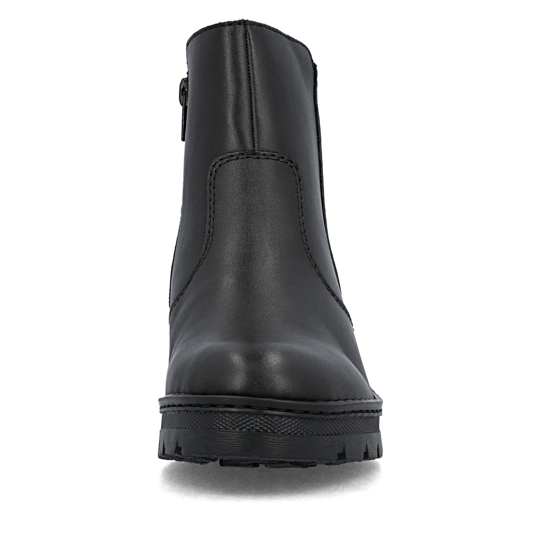 X9165-01 Rieker Black Ankle Boot