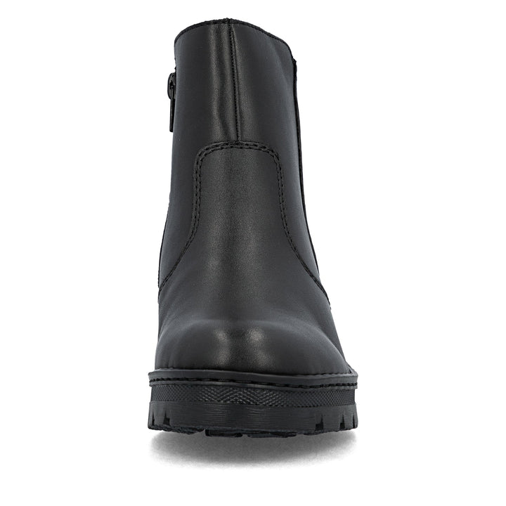 X9165-01 Rieker Black Ankle Boot