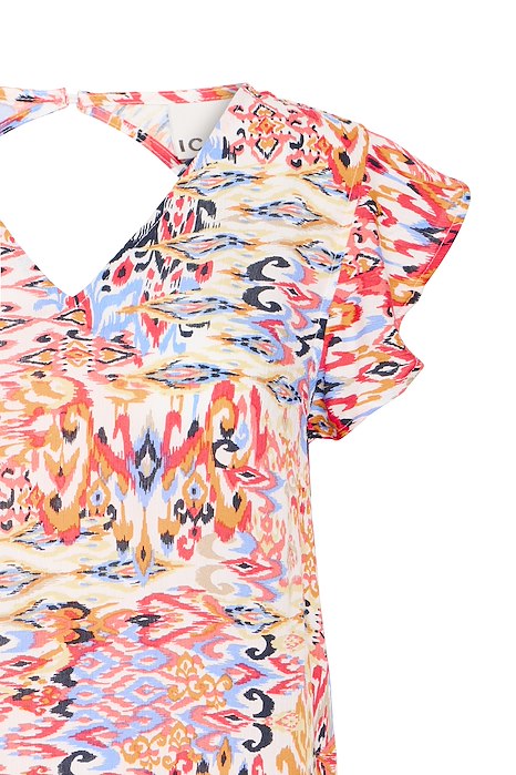 Ichi Marrakech AOP Top- Geranium Multi