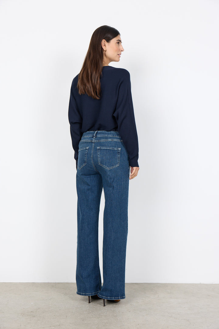 Soya Concept SC-Kimberly 24-b Jeans Wide Leg, Mid-Rise - Blue