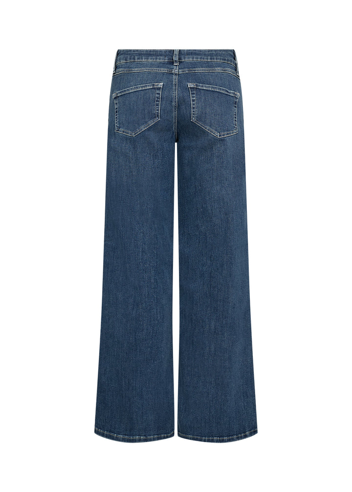 Soya Concept SC-Kimberly 24-b Jeans Wide Leg, Mid-Rise - Blue