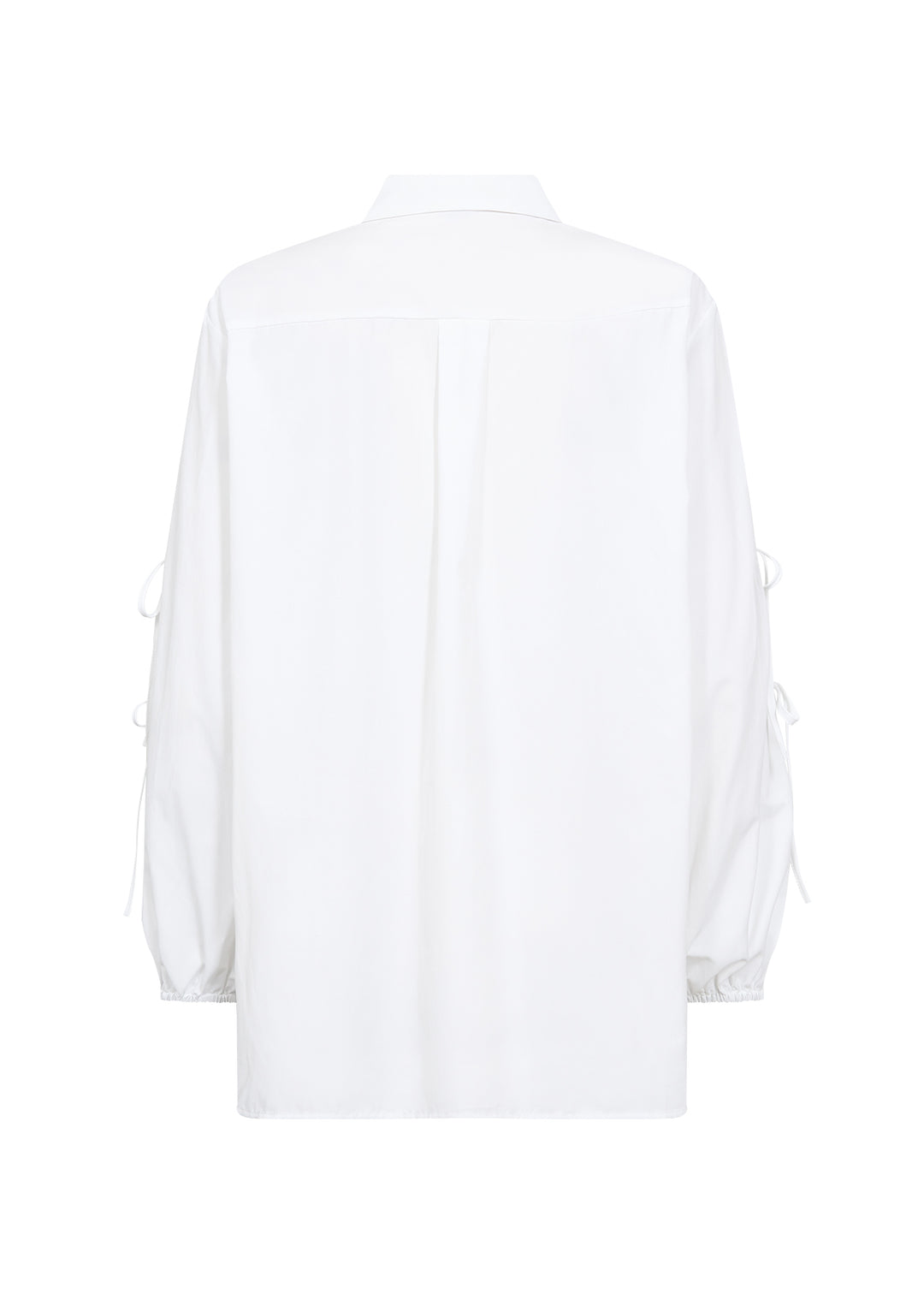 Soya Concept Netti Tie sleeve Shirt- White