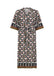 Soya Concept Sandra Dress- Geometric Black and cream print