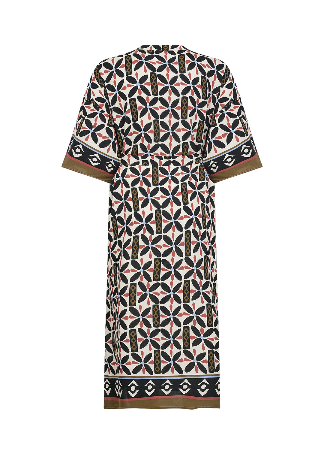 Soya Concept Sandra Dress- Geometric Black and cream print