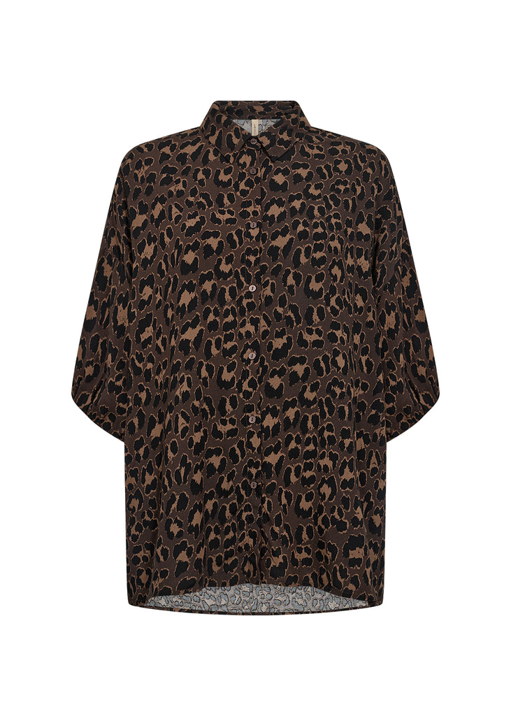 Soya Concept  Brown Animal Print Safira Blouse