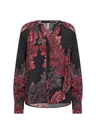 Soya Concept Vaike 1 Shirt - Red Abstract Floral