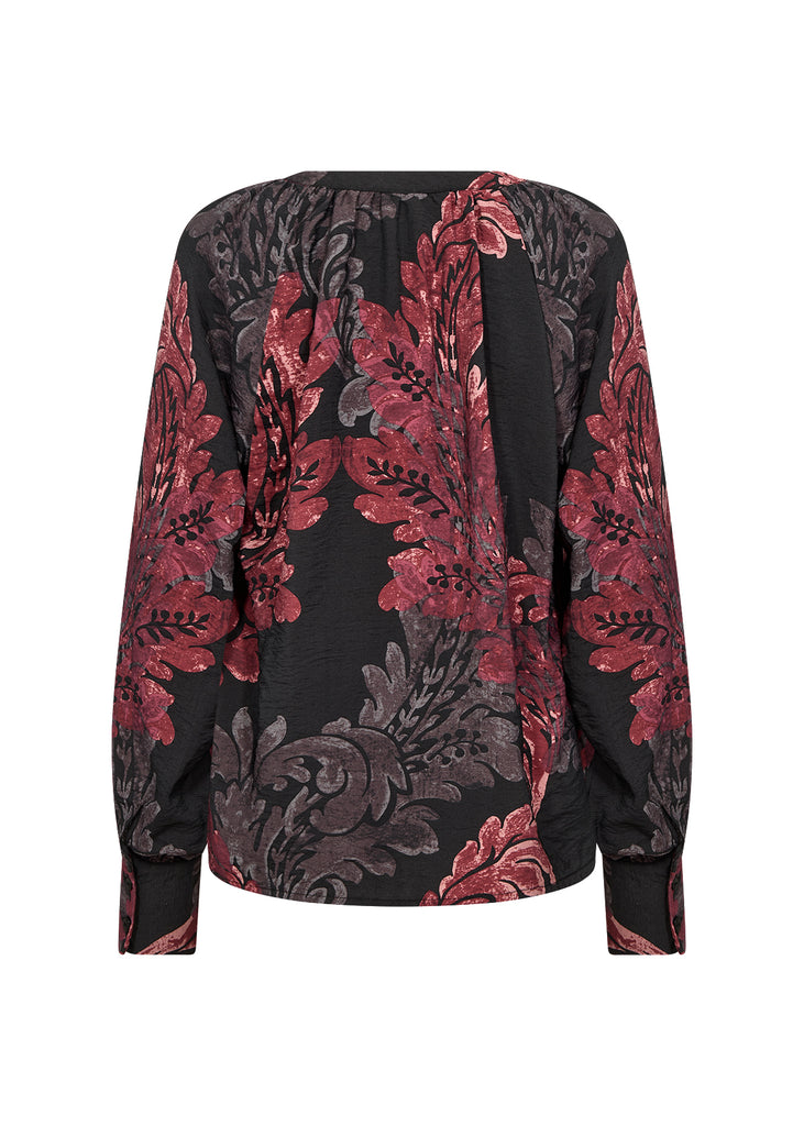 Soya Concept Vaike 1 Shirt - Red Abstract Floral