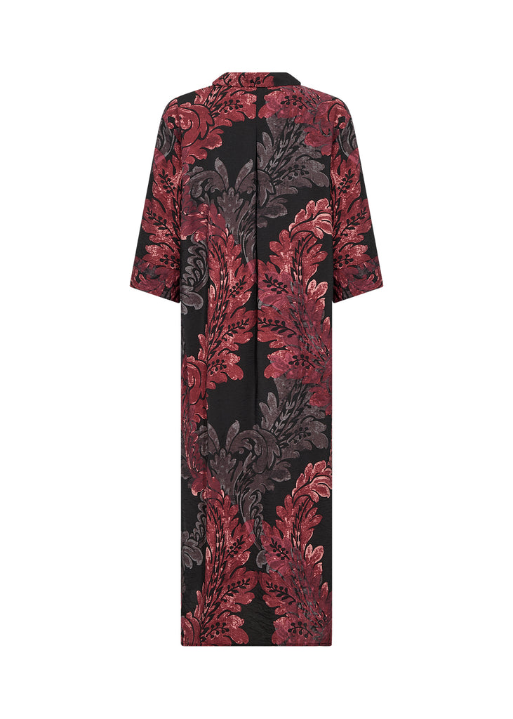 Soya Concept Vaike 3 Dress - Red Abstract Flowers