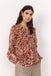 Soya Concept Valborg 1 Blouse - Red Abstract Animal Print