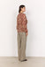 Soya Concept Valborg 1 Blouse - Red Abstract Animal Print