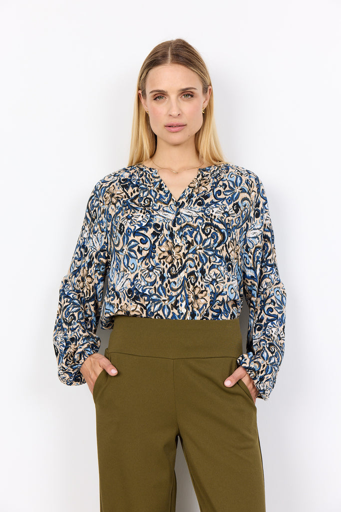 Soya Concept VAVA 1 V-Neck Long Sleeved Shirt
