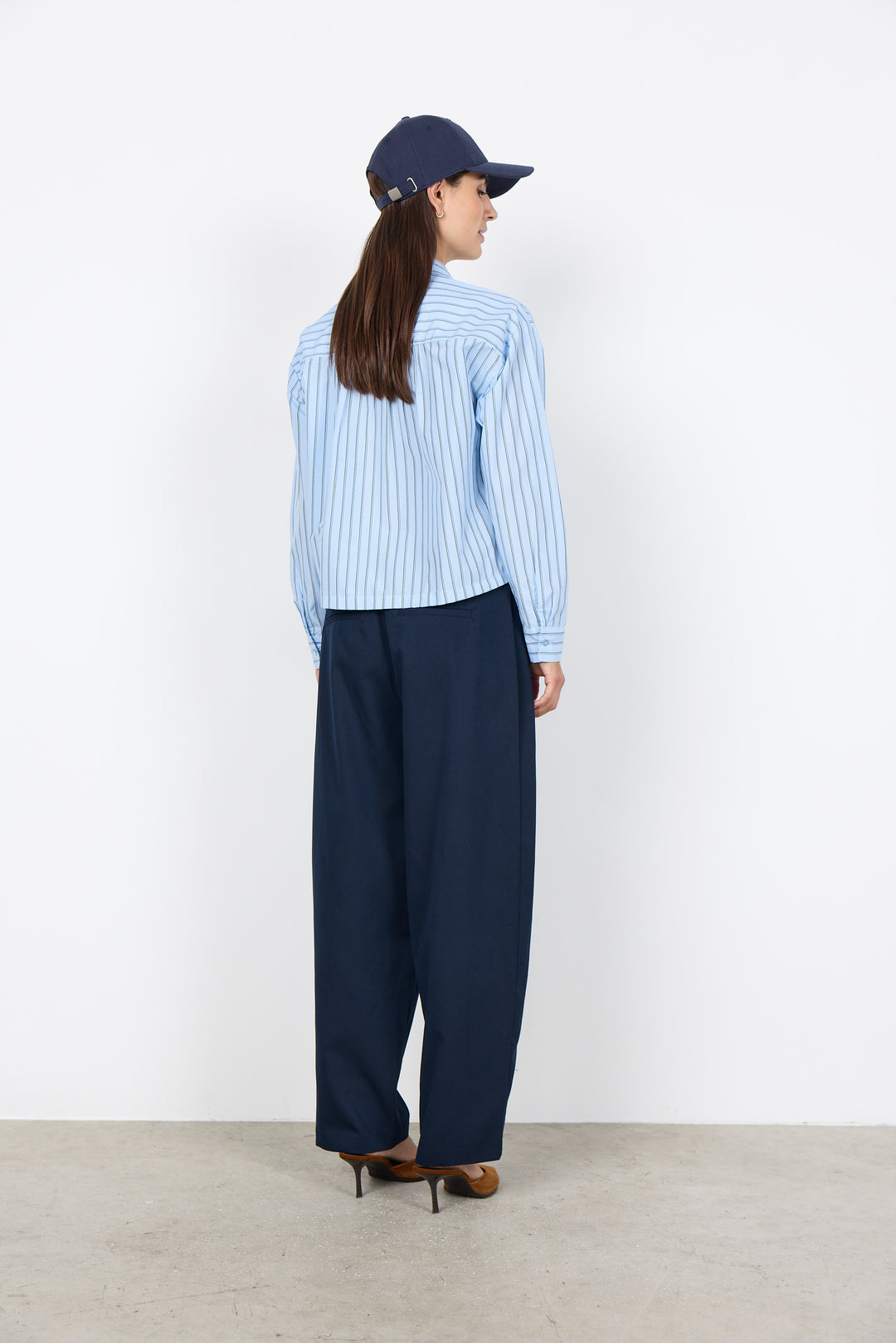 Soya Concept Sc-Bardot 1 Shirt- Blue