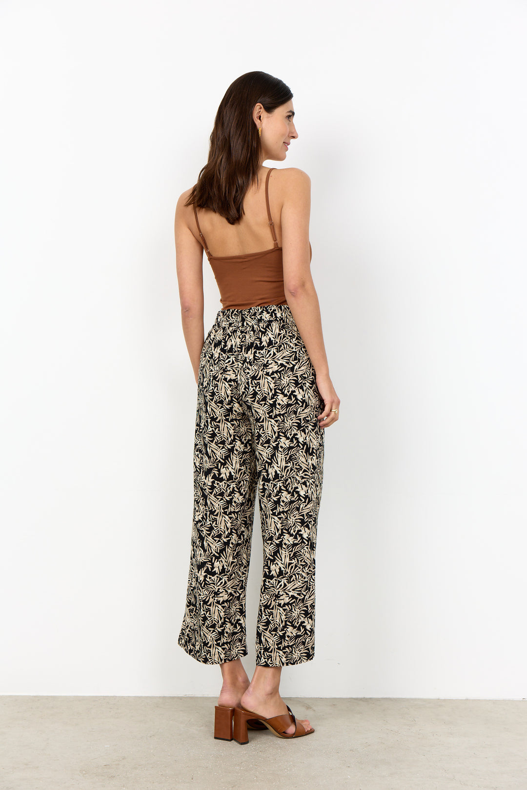 Soya Concept Faye 4-C Pants- Black print