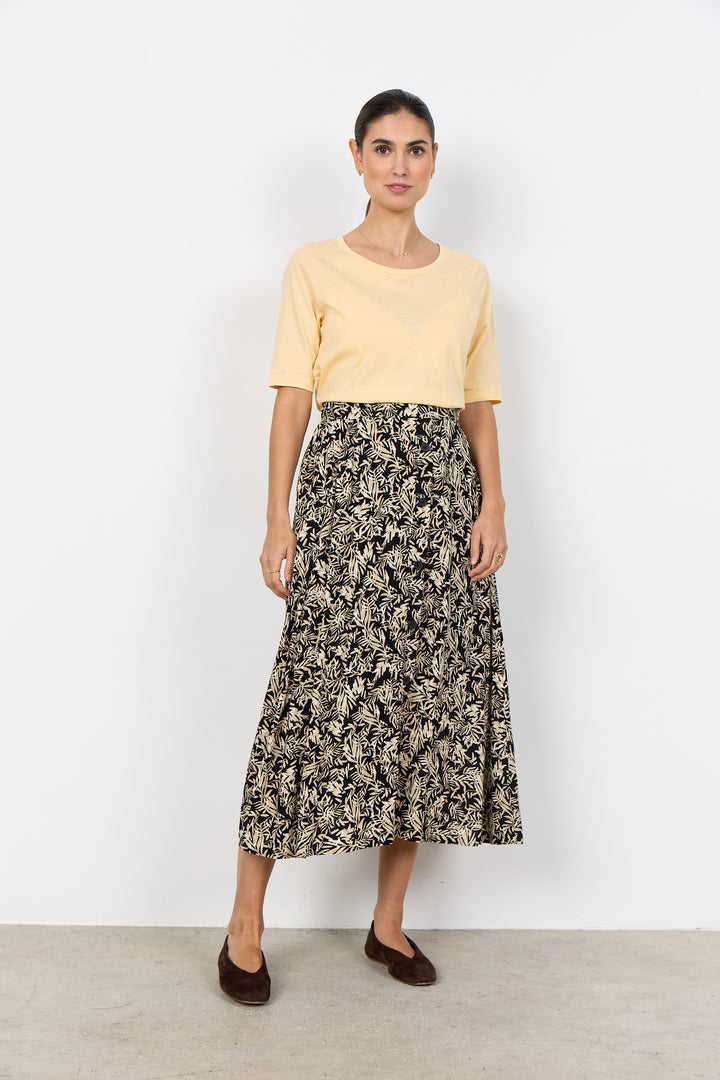Soya Concept Faye 5 Skirt- Black print