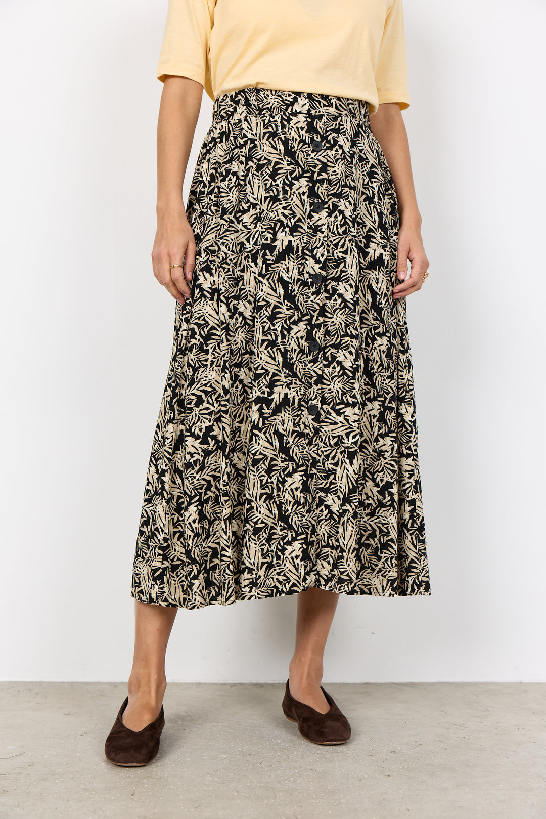 Soya Concept Faye 5 Skirt- Black print