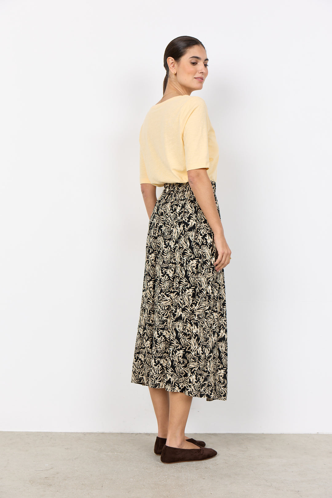 Soya Concept Faye 5 Skirt- Black print
