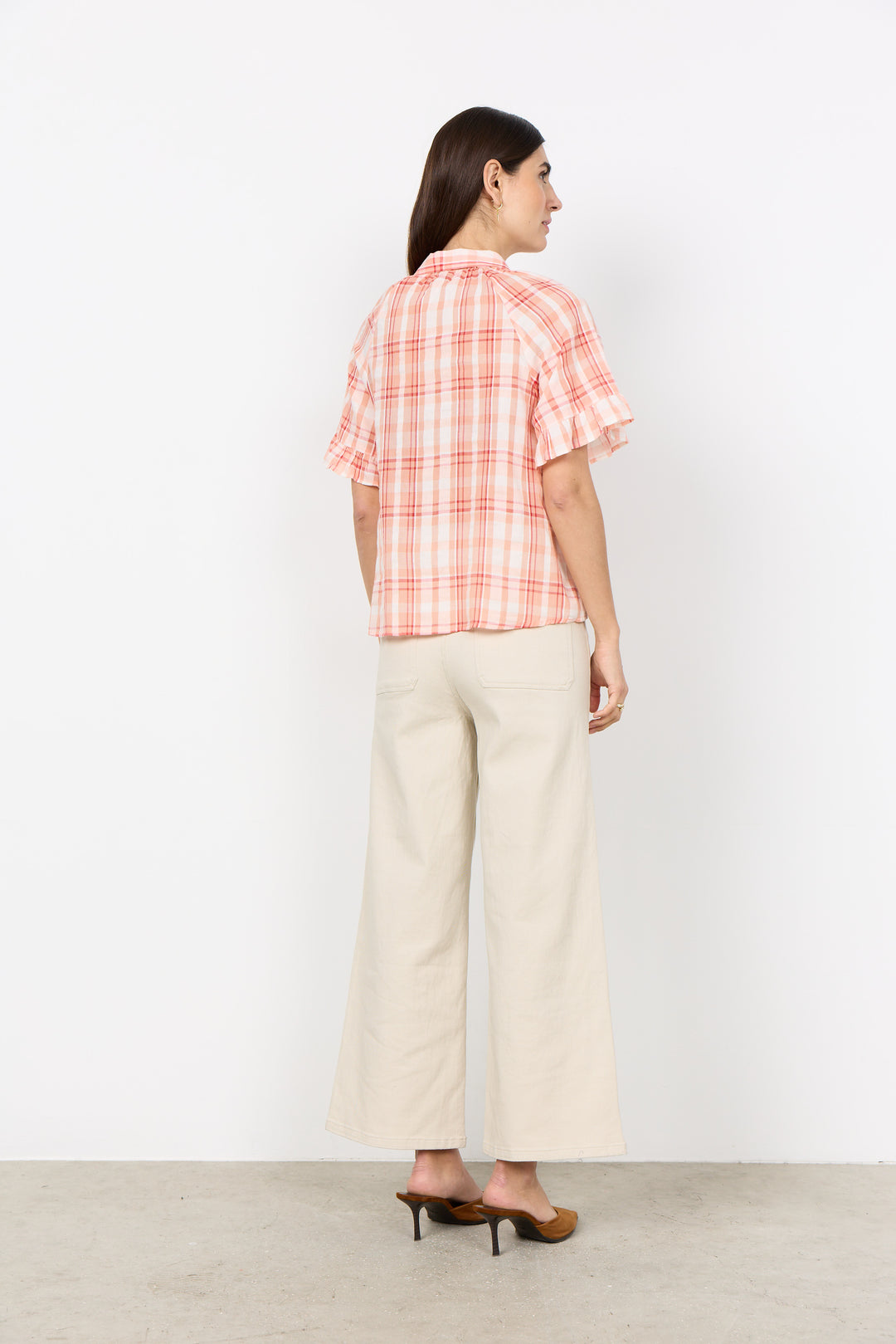 Soya Concept Farus 1 Shirt- Check Coral