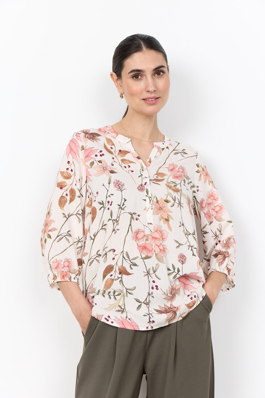 Soya Concept SC-Grace 2 Blouse- Floral Print