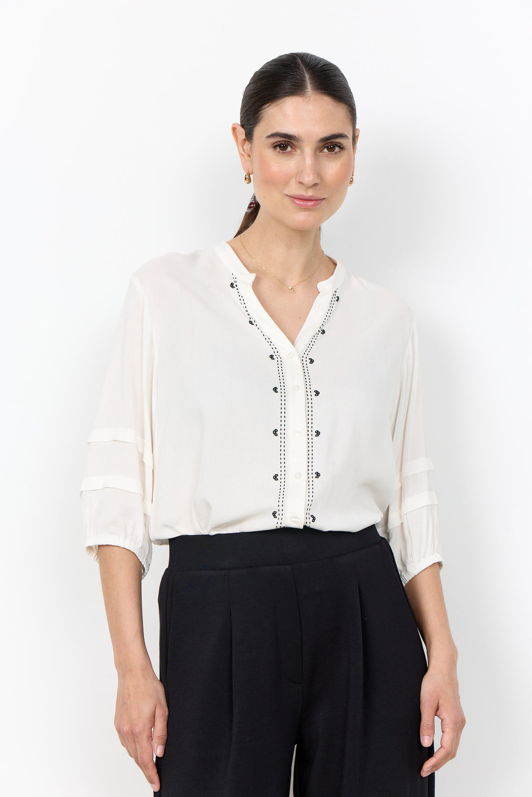 Soya Concept SC-Radia 238 Shirt- Off White