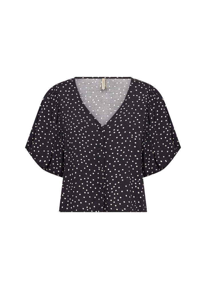Soya Concept SC-Gilda 1 Blouse- Black and White Dots
