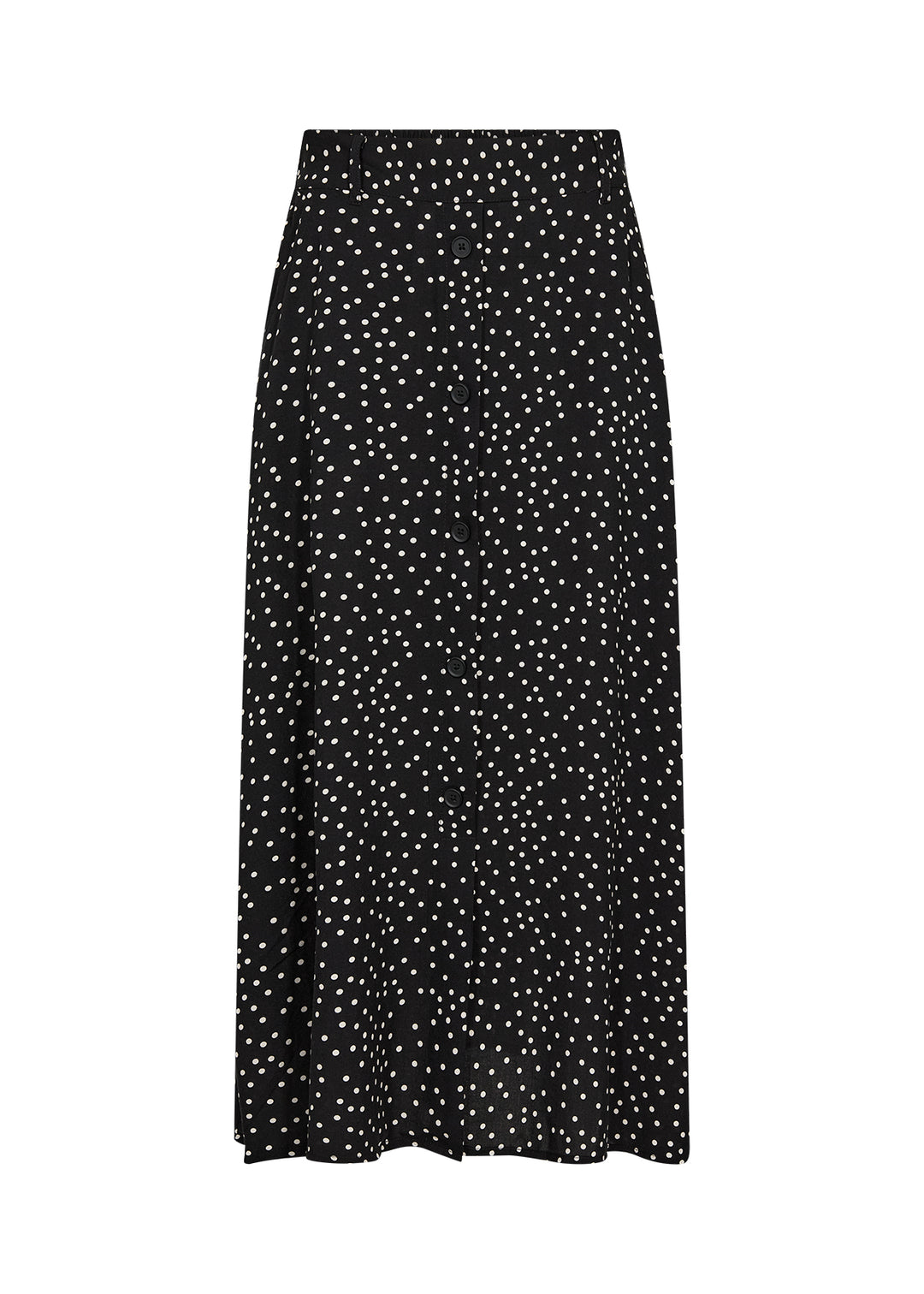 Soya Concept SC Gilda 3 Maxi Skirt- Black and White Dots