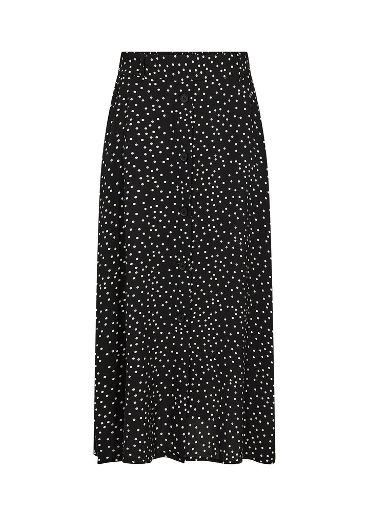 Soya Concept SC Gilda 3 Maxi Skirt- Black and White Dots