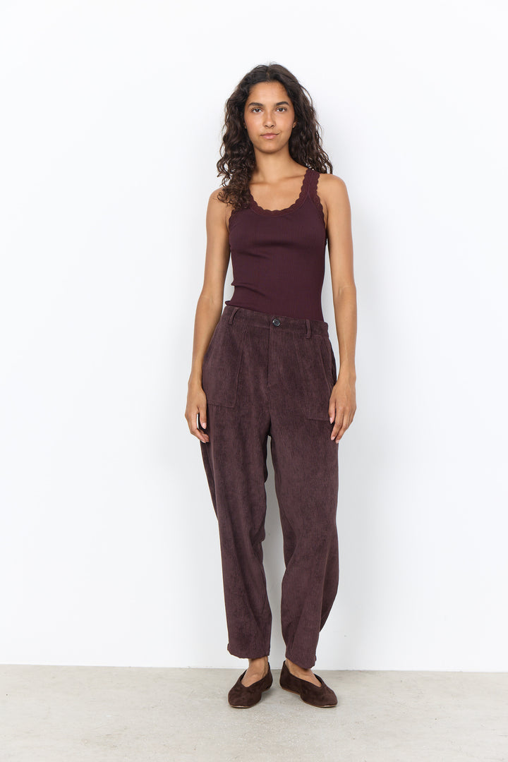 Soya Concept Bindi Trousers - Chocolate Brown