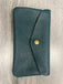 Italian leather button purse- large