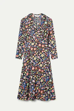 Compania Fantastica Floral Print Long Dress