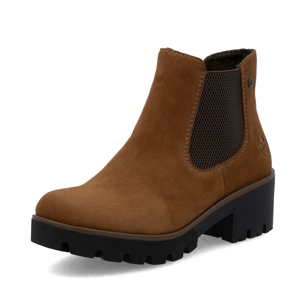 Rieker Brown Elsaticated Boots - 79265-22