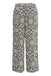 Ichi Linno Linen Mix Cropped Pants- Black diamond