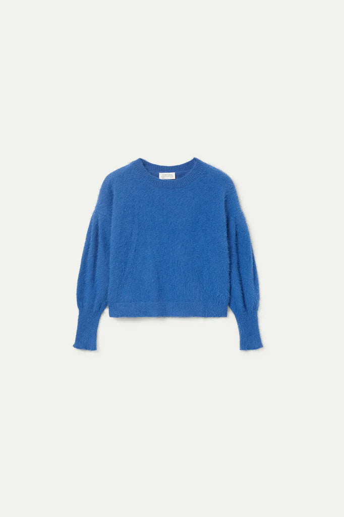 Compania Fantastica Textured Knit Jumper- Blue