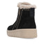 Remonte Black Zip Boots - Wool Lining D3B70-03