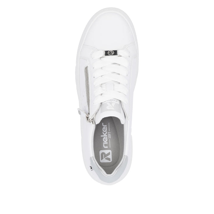 Rieker Sport Zip Trainer- White