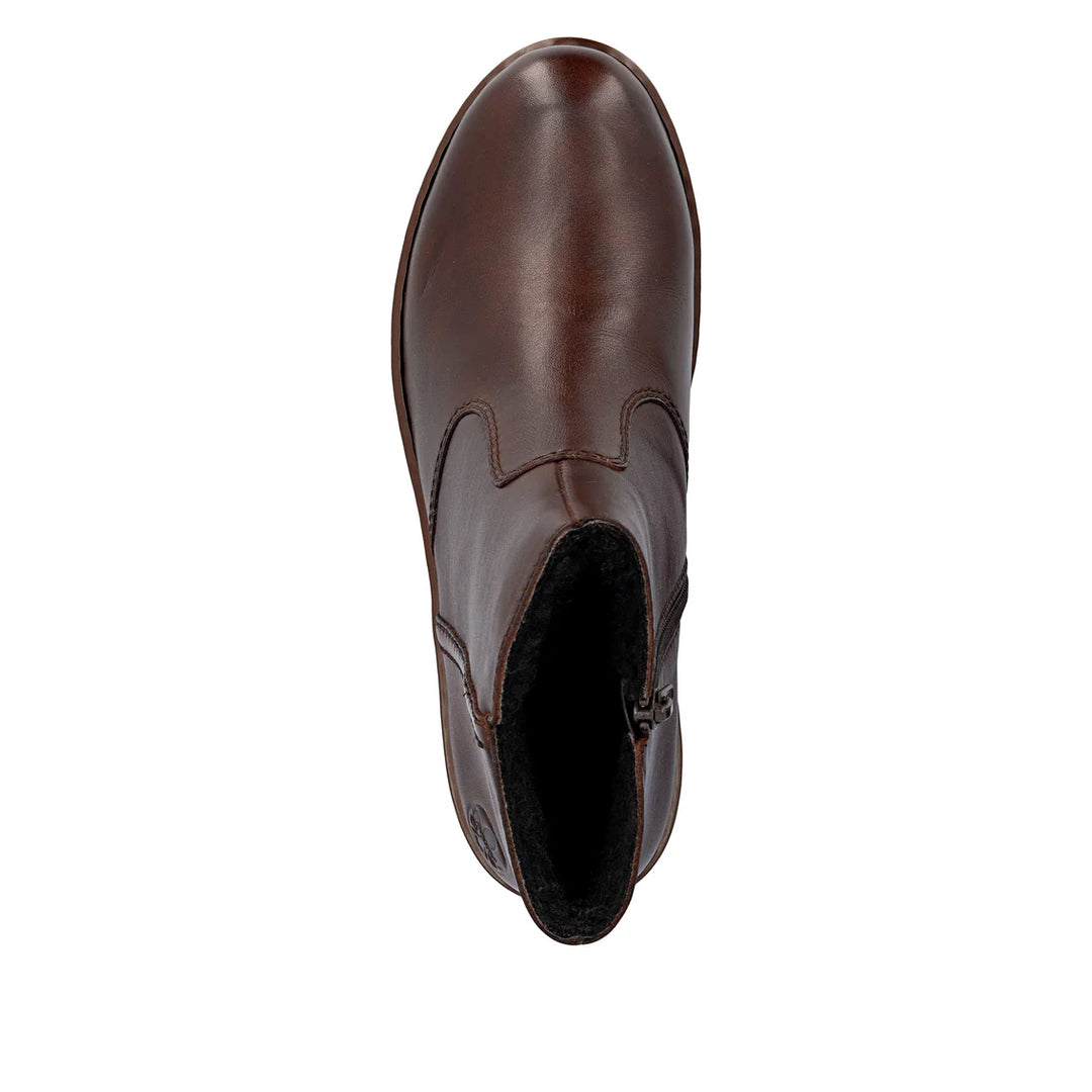 Rieker Leather Short Brown Boots