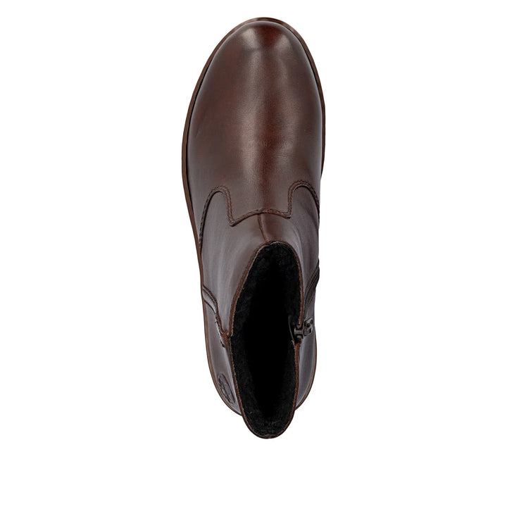 Rieker Leather Short Brown Boots