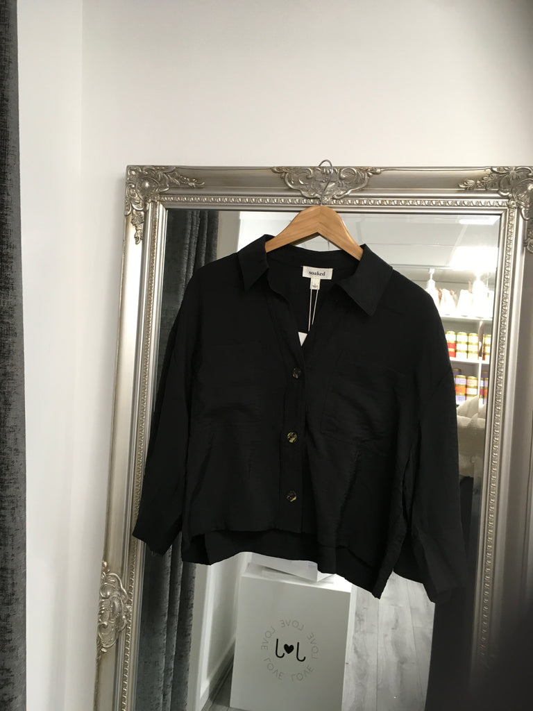 Soaked In Luxury Sija Shirt- Black